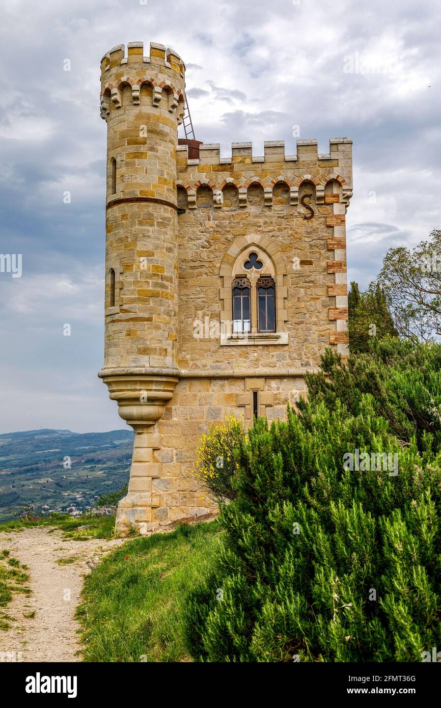 The Tour Magdala in Rennes le Chateau. The mistery of the Cathars, The Holy Graal, Templars Stock Photo