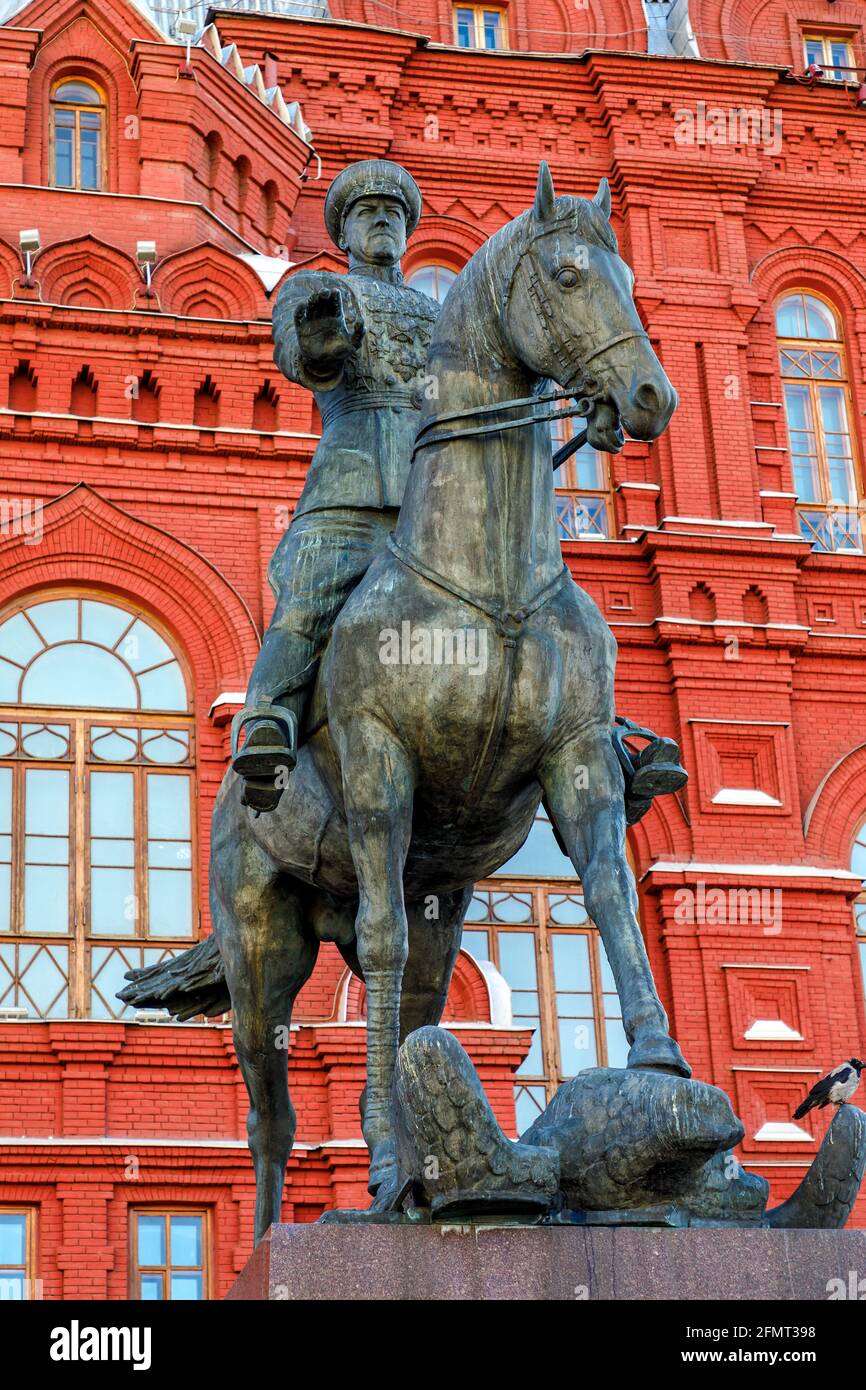 Moscow, Russia - September 13, 2018: Monument To The Soviet Red Army ...