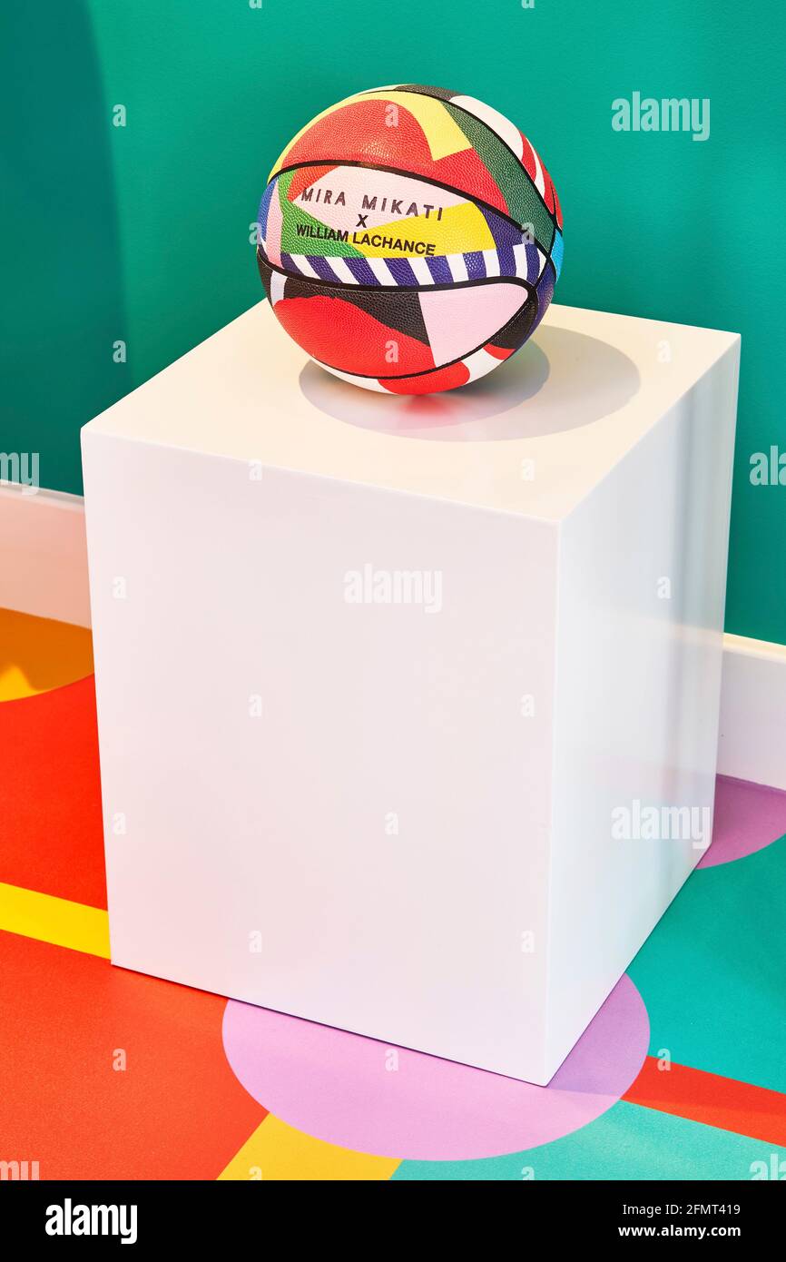 Accessory stand. Mira Mikati Happy House, London, United Kingdom