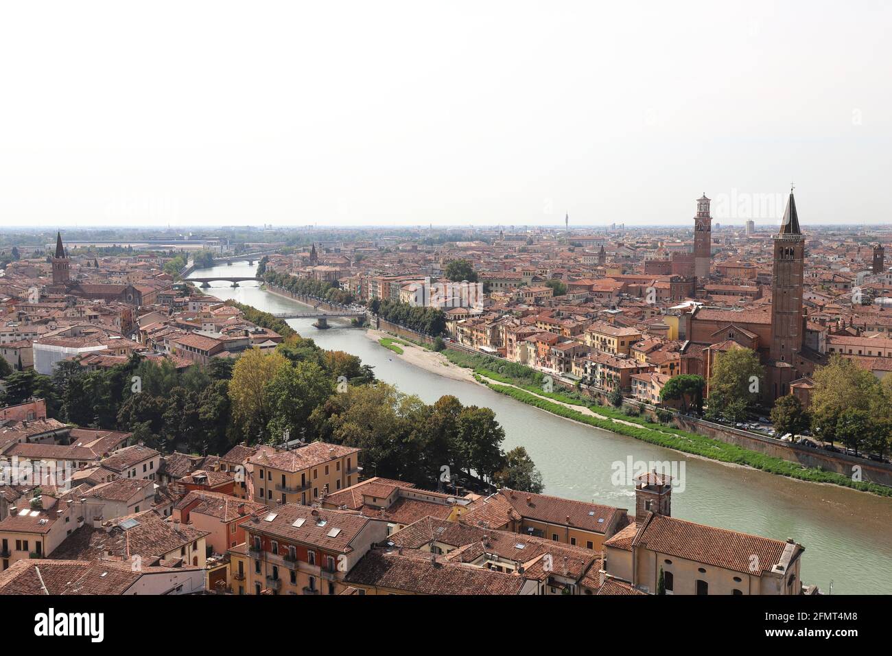 Panorama of the old town of Verona Stock Photo - Alamy