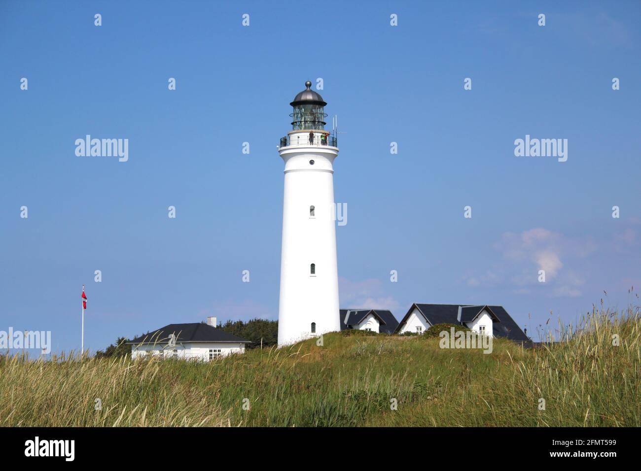 Lighthouse in Hirtshals, Denmark Stock Photo