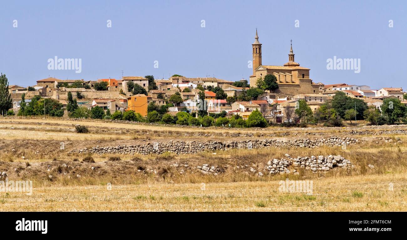 Fuendetodos is a Spanish population of the province of Zaragoza famous because in one of his houses born Spanish painter Francisco de Goya Stock Photo