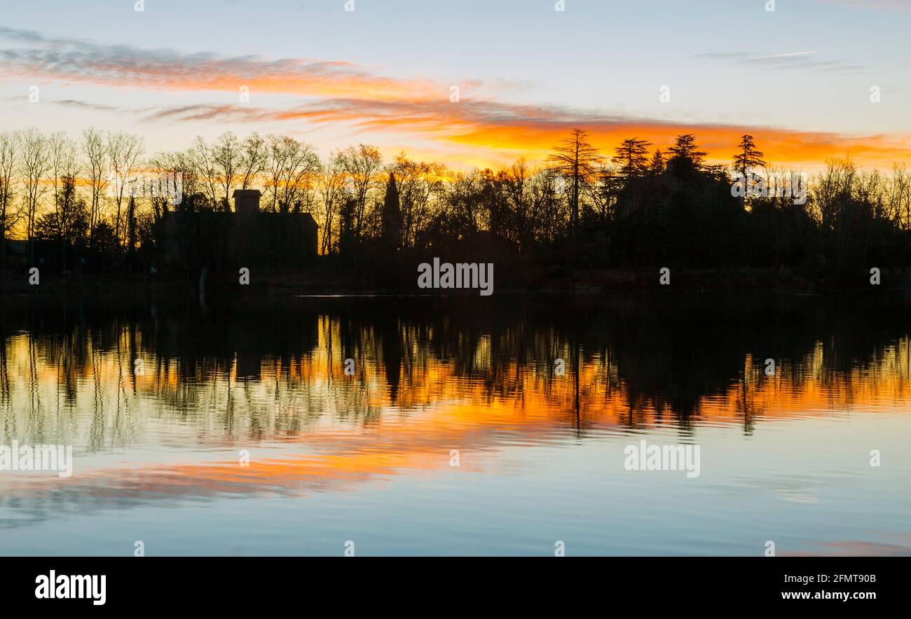 sunrise in the wetlands of Berga, Catalonia, Spain Stock Photo - Alamy