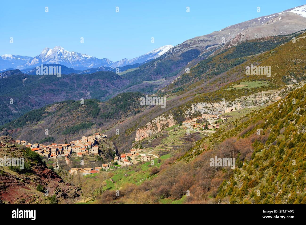 Castellar de Nuch, catalan village in the Pyrenees mountains, belonging to the province of Barcelona. Stock Photo