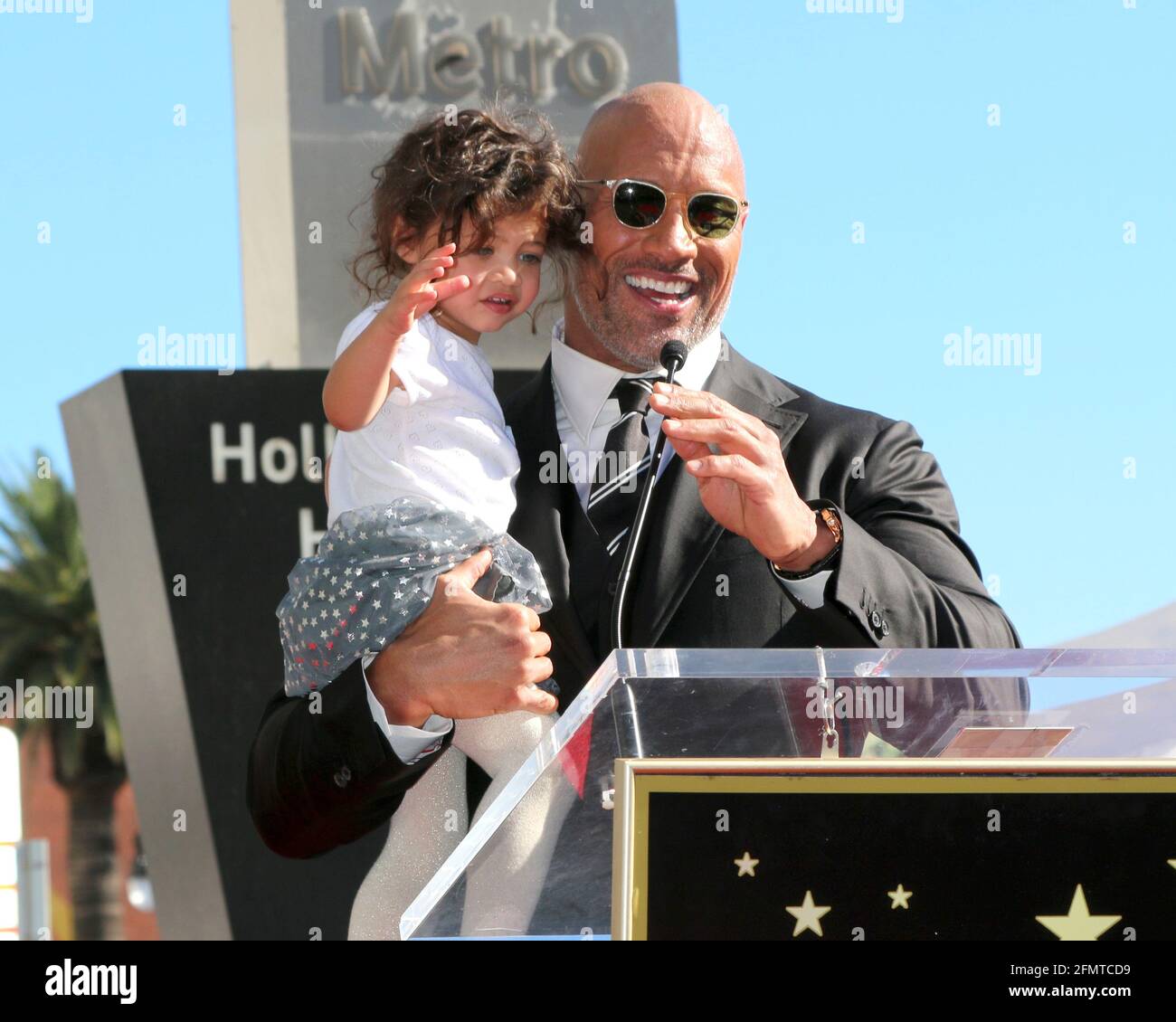 LOS ANGELES - DEC 13: Jasmine Johnson, Dwayne Johnson at the Dwayne ...
