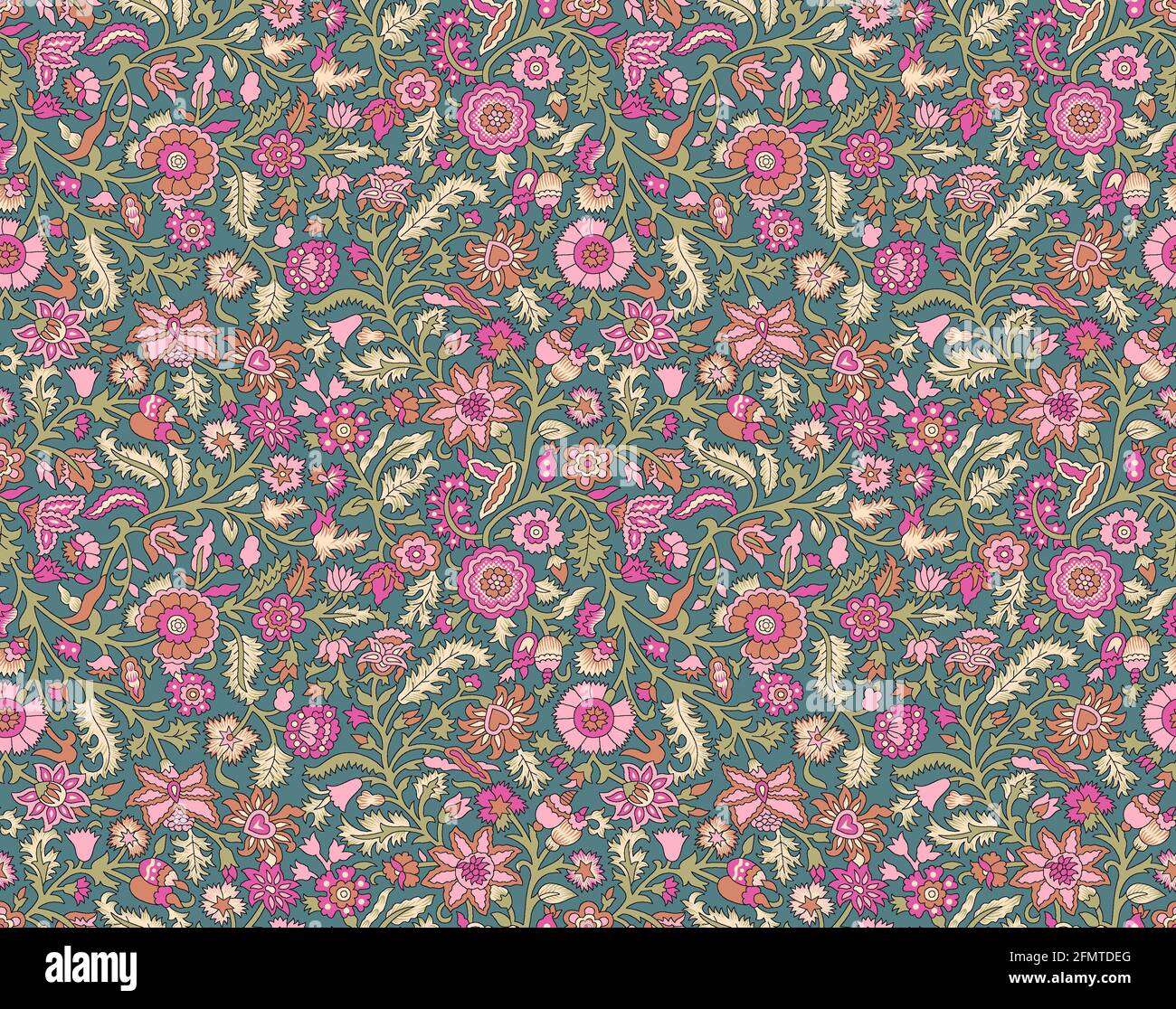 Colorful floral illustration hi-res stock photography and images - Alamy