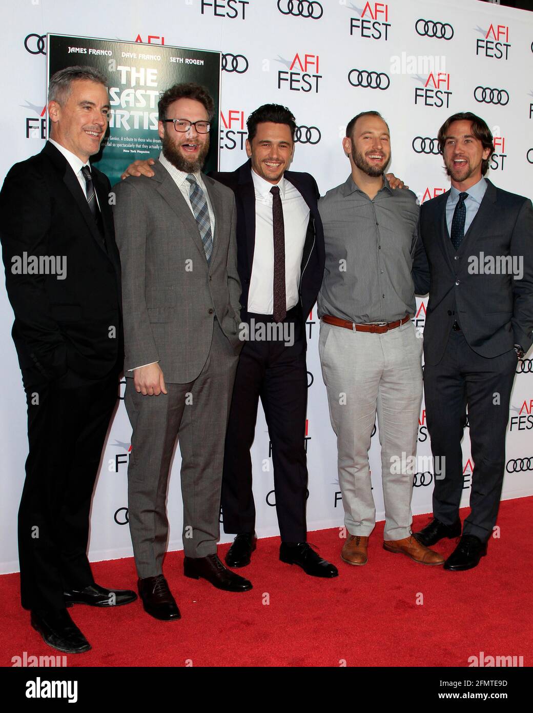 LOS ANGELES NOV 12 Vince Jolivette, Seth Rogen, James Franco, Evan