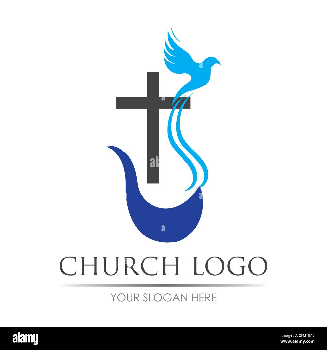 church logo vector illustration design template Stock Vector