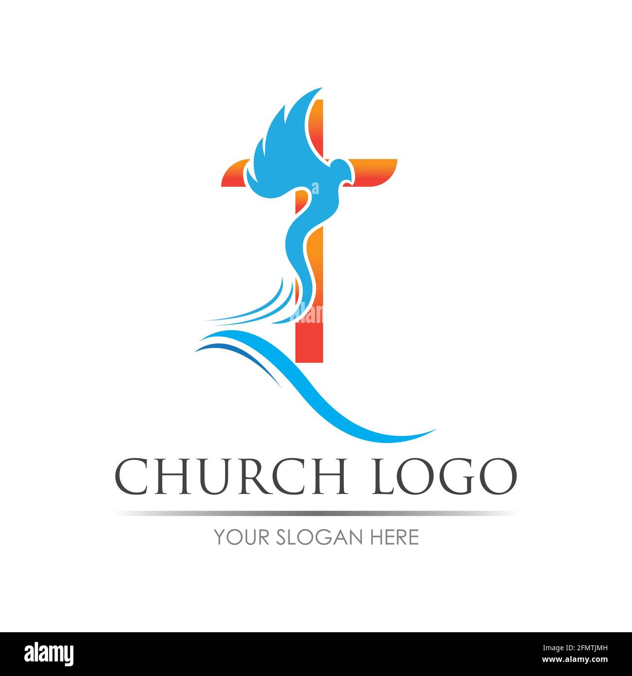 church logo vector illustration design template Stock Vector