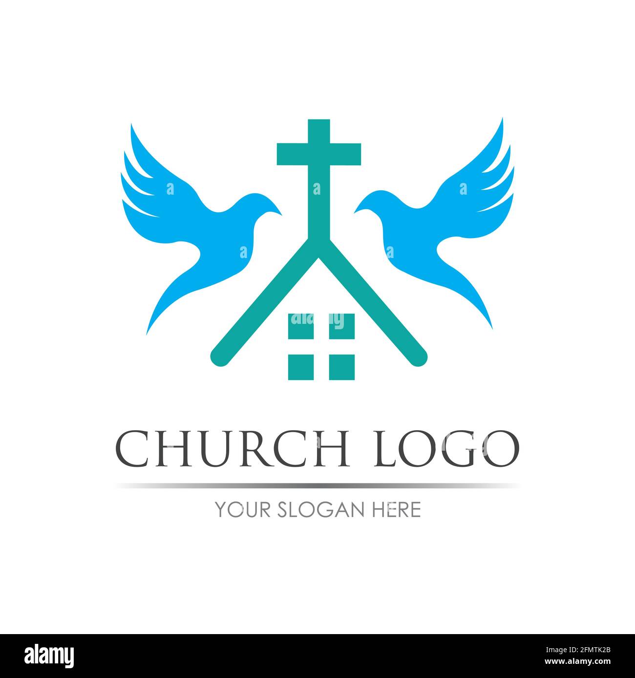 church logo vector illustration design template Stock Vector