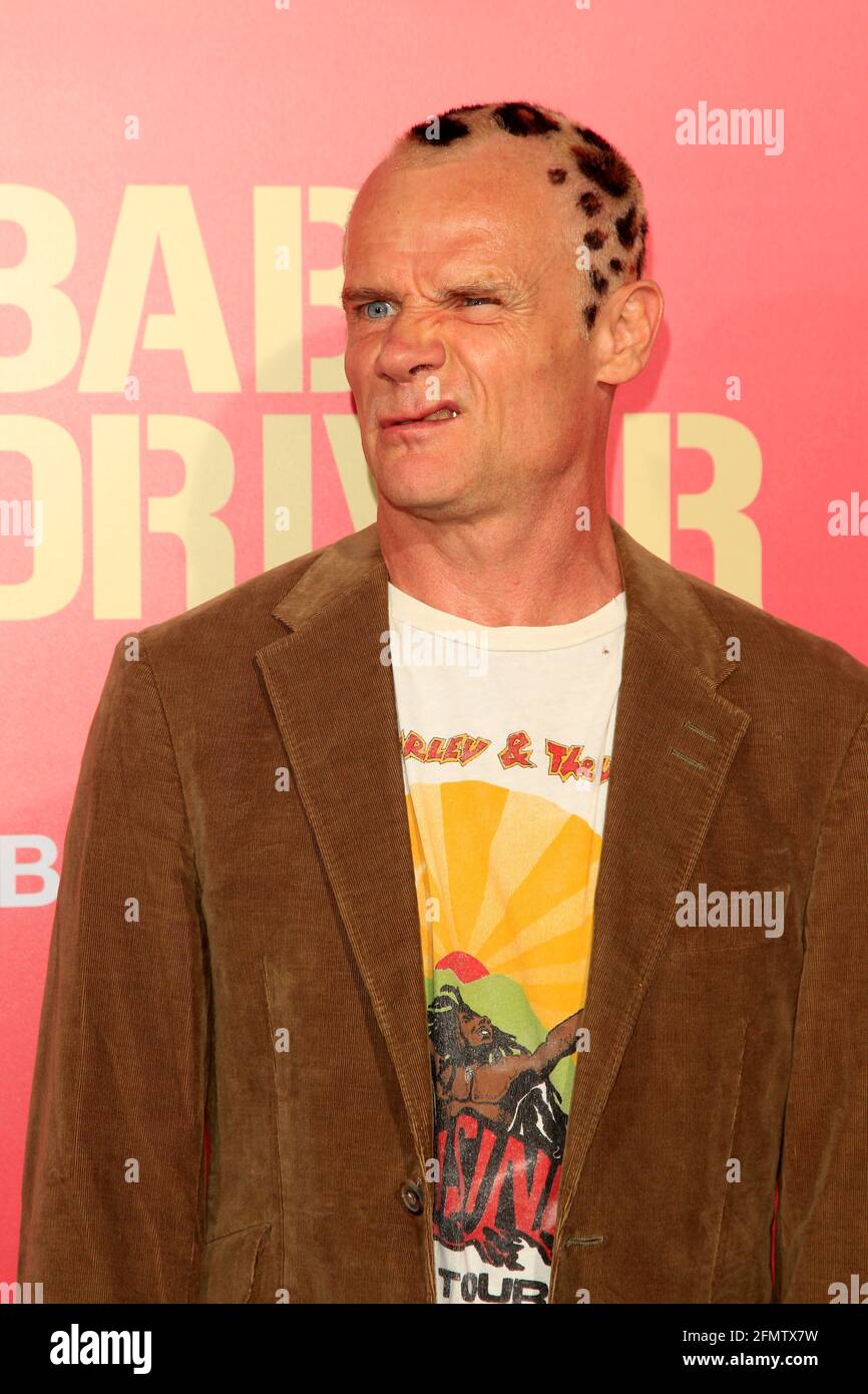 LOS ANGELES - JUN 14:  Flea aka Michael Peter Balzary at the 'Baby Driver' Premiere at the The Theater at Ace Hotel on June 14, 2017 in Los Angeles, CA Stock Photo