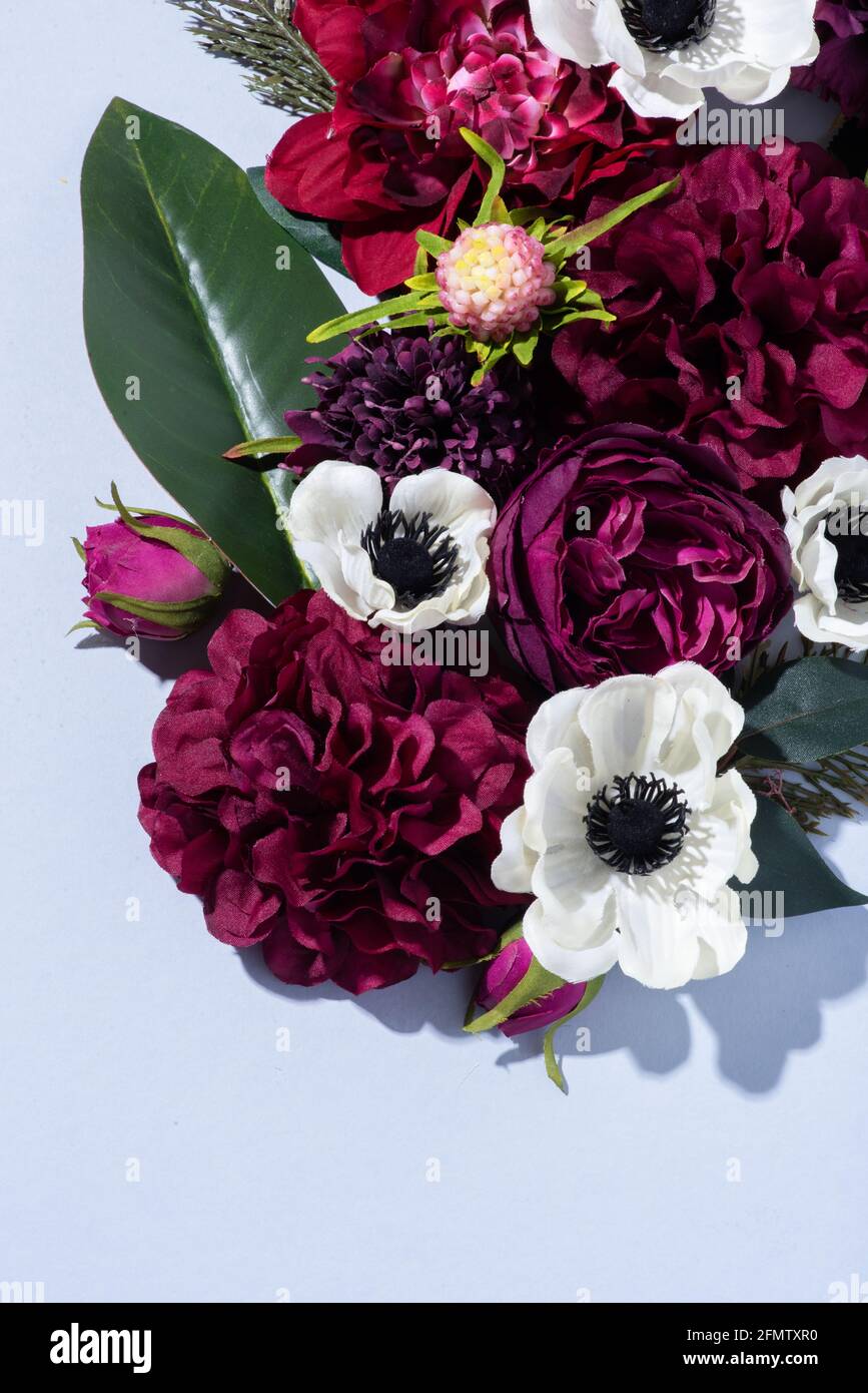 Pink Purple Faux Flowers High Resolution Stock Photography And Images Alamy