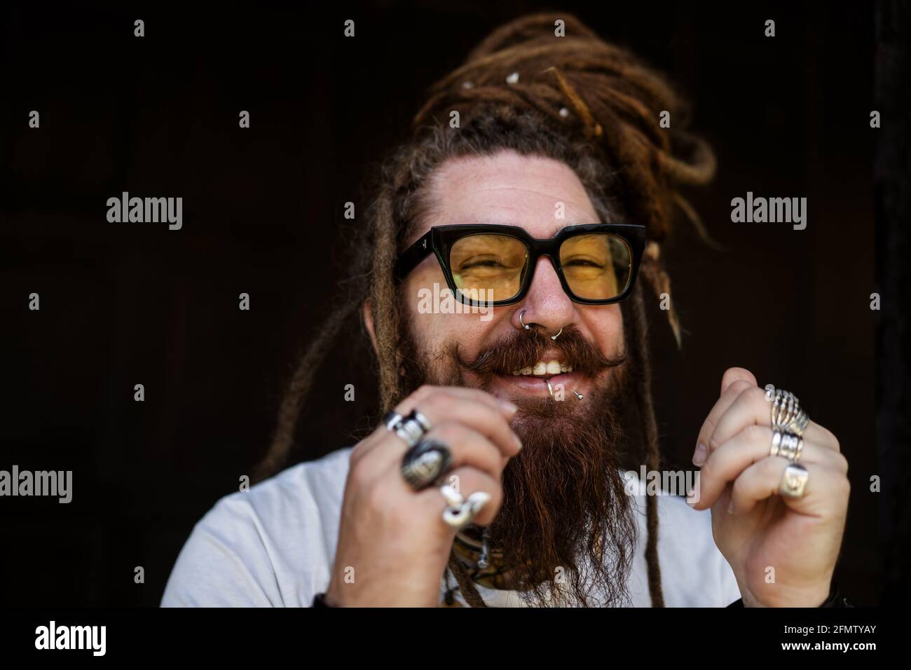 Young guy with dreadlocks hi-res stock photography and images - Alamy