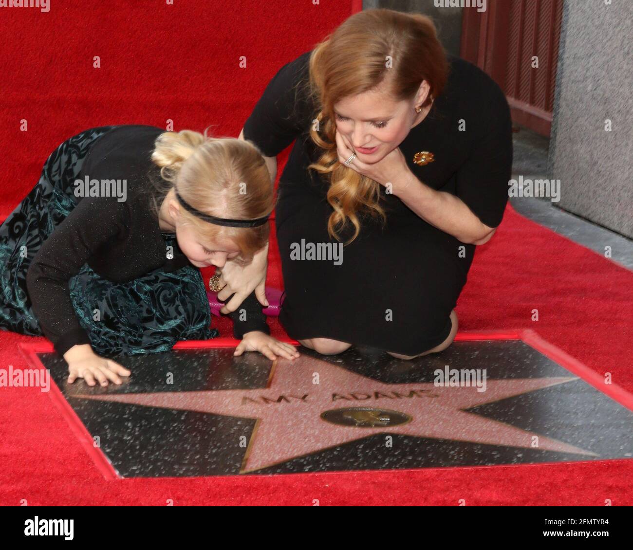 LOS ANGELES - JAN 11:  Aviana Olea Le Gallo, Amy Adams at the Amy Adams Star Ceremony at Hollywood Walk of Fame on January 11, 2017 in Los Angeles, CA Stock Photo