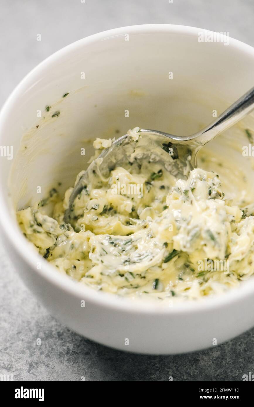 Recipe with garlic butter hires stock photography and images Alamy