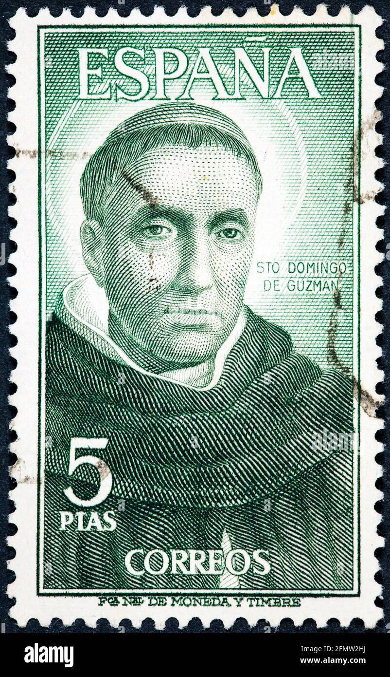 SPAIN - CIRCA 1965: A stamp printed in Spain shows Ramon Perez de Ayala Stock Photo
