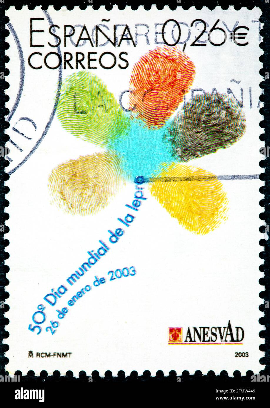 SPAIN CIRCA 2003 a stamp printed in the Spain shows anesvad