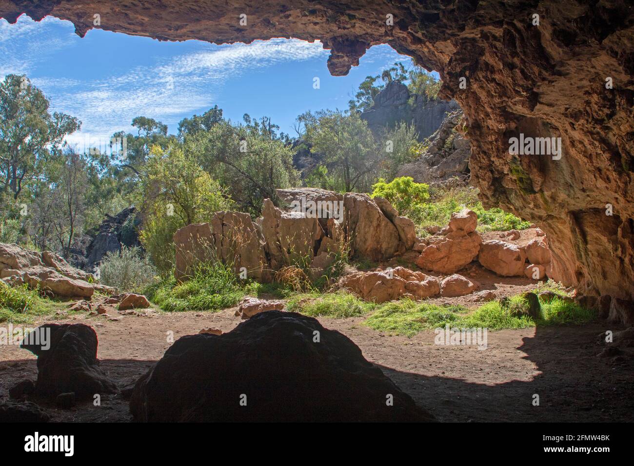 Arch Cave in Borenore Karst Conservation Reserve Stock Photo