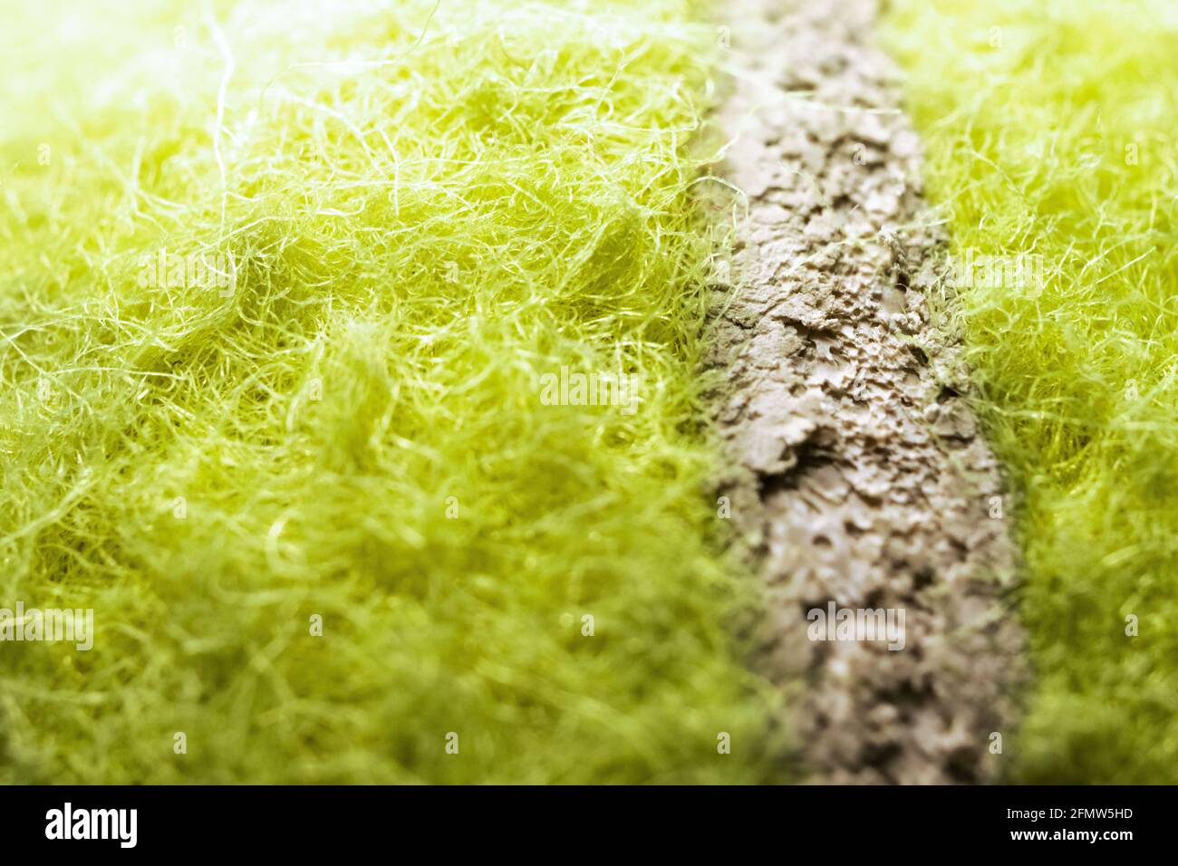 Extreme Closeup Of Tennis Ball Material Stock Photo Alamy