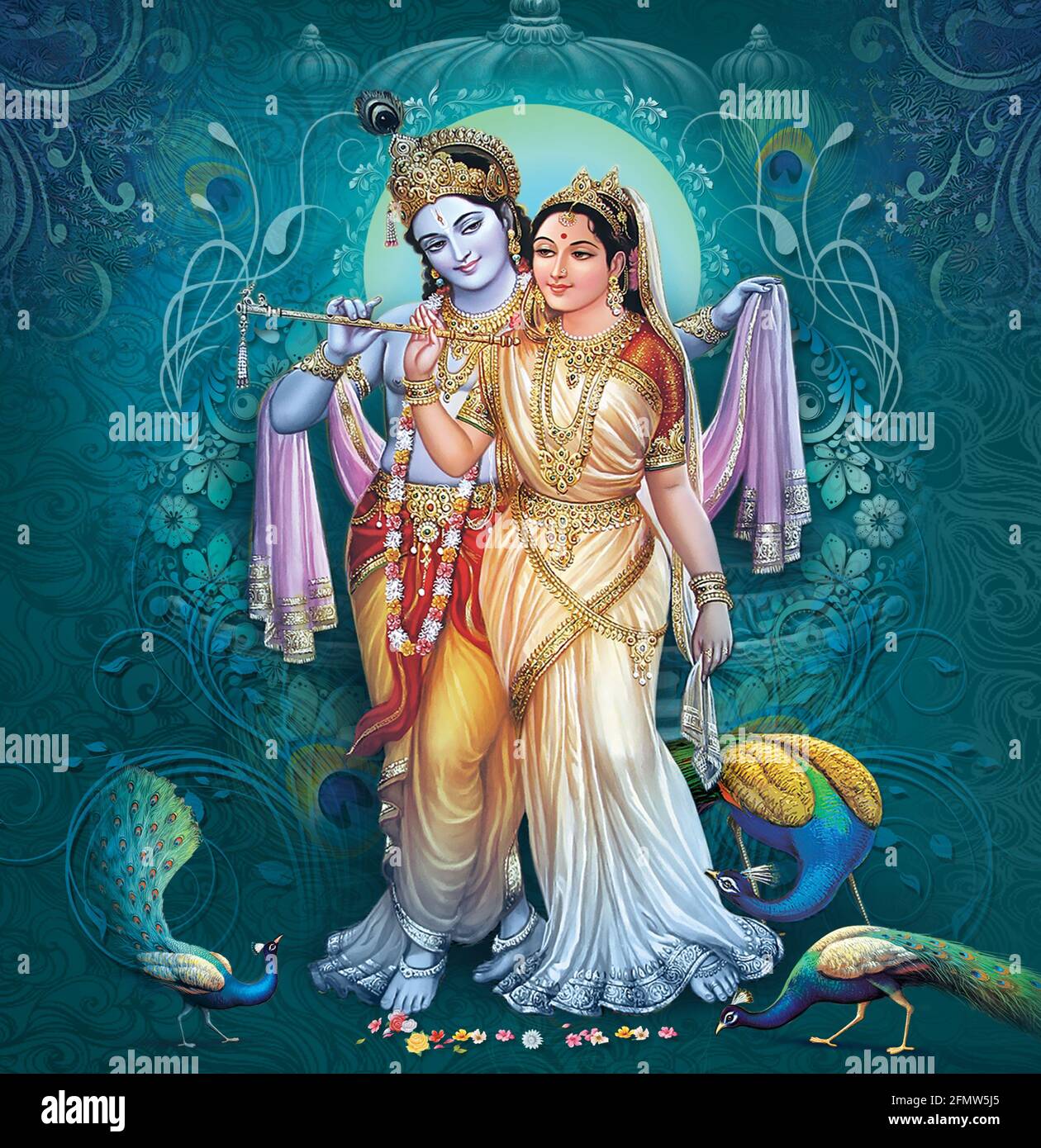 Indian God Radhakrishna, Indian Lord Krishna, Indian Mythological ...