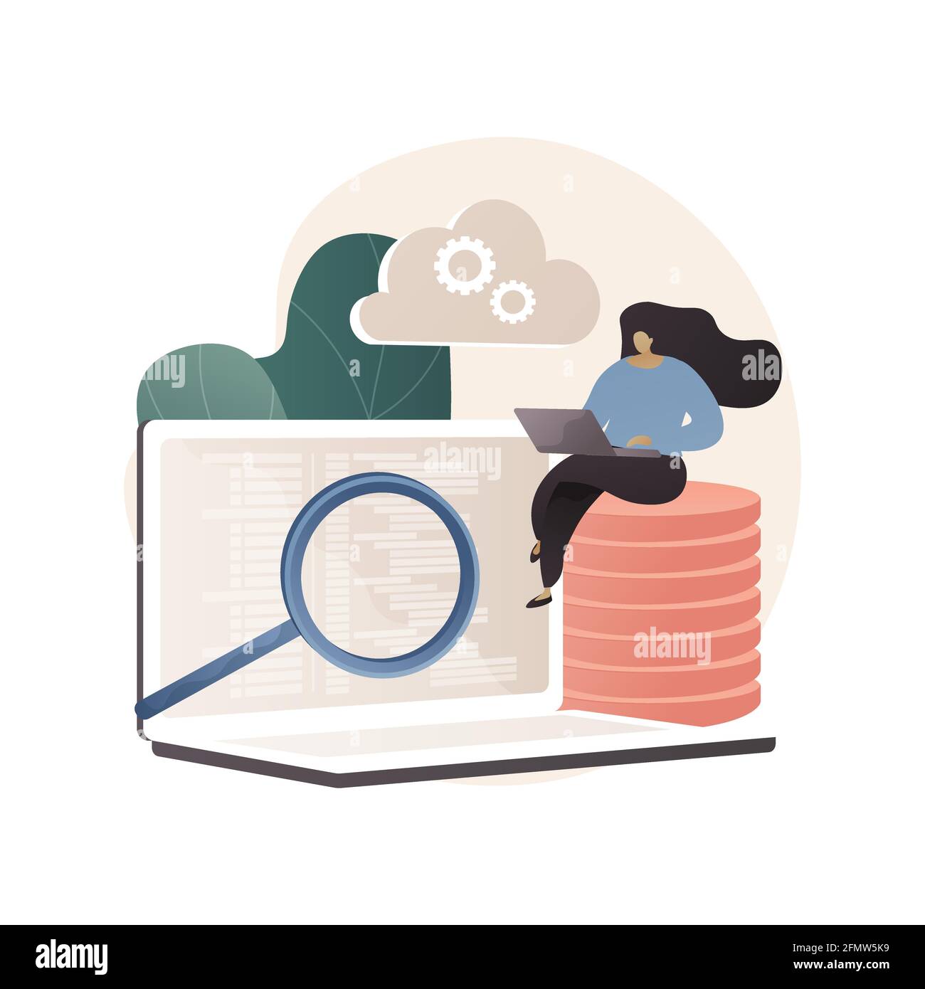 Big data programming abstract concept vector illustration Stock Vector ...