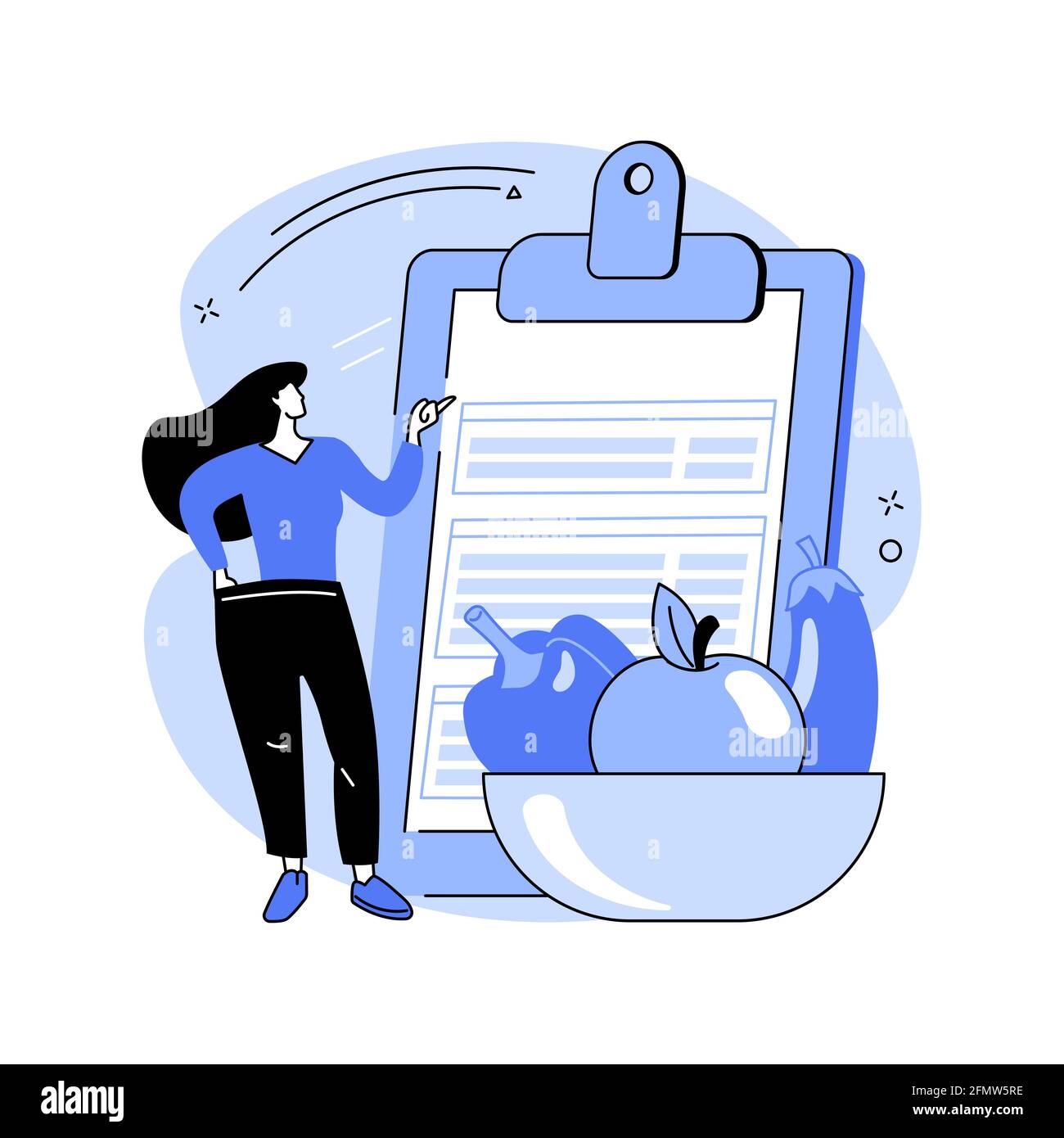 Weight loss diet abstract concept vector illustration Stock Vector ...