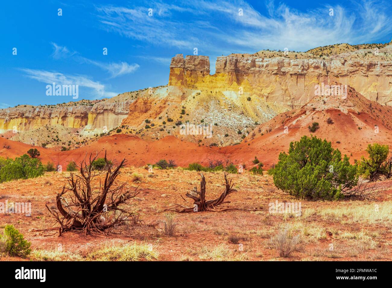 Landscape view of Chimney Rock at Abiqiu, New Mexico., USA. Stock Photo