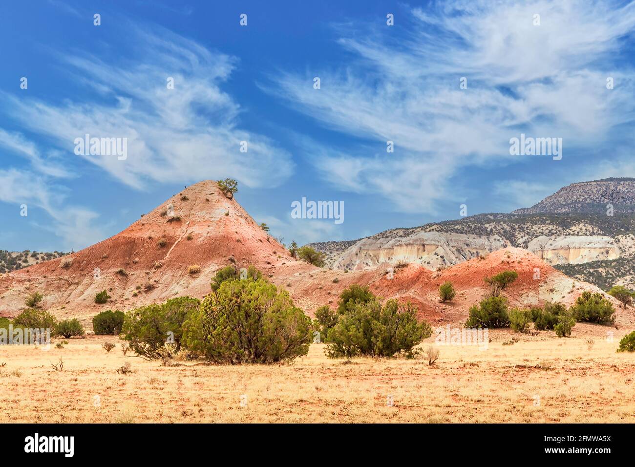 Sandstone rock formations at Abiquiu, New Mexico, USA Stock Photo