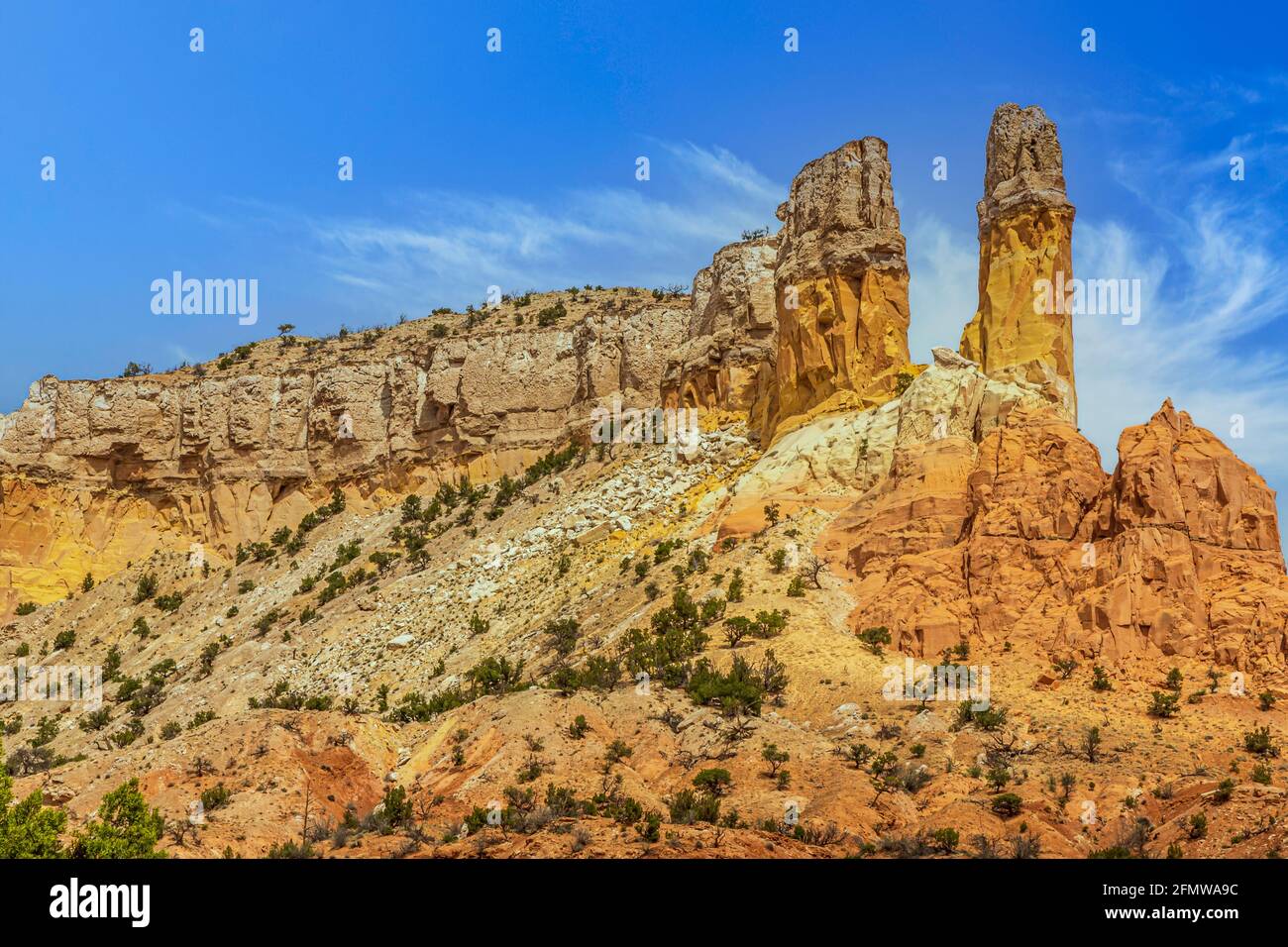 Chimney Rock, Abiquiu, New Mexico, USA Stock Photo