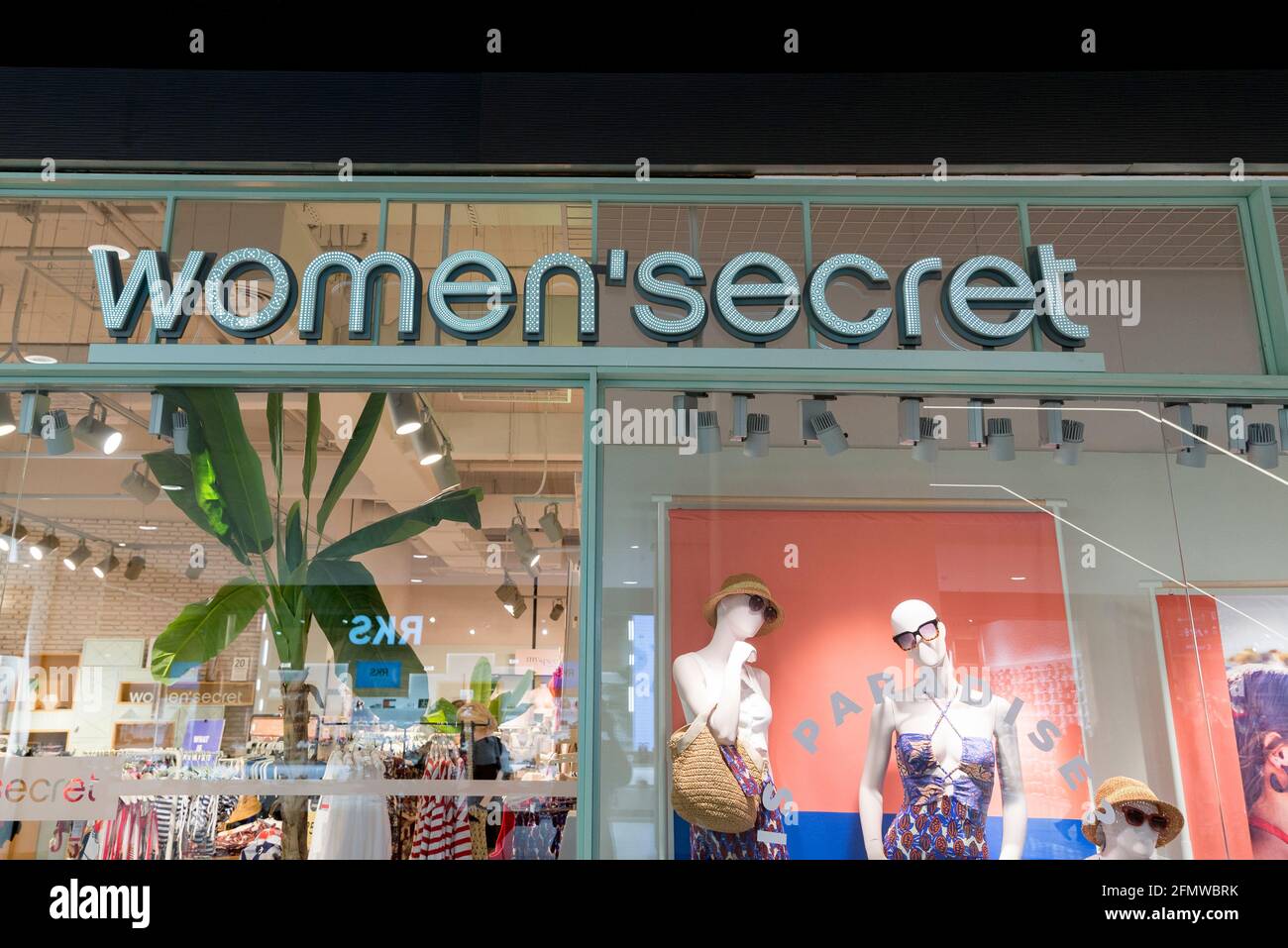 Valencia, Spain. 10th May, 2021. The Women Secret logo seen at one of their  stores. (Photo by Xisco Navarro/SOPA Images/Sipa USA) Credit: Sipa  USA/Alamy Live News Stock Photo - Alamy