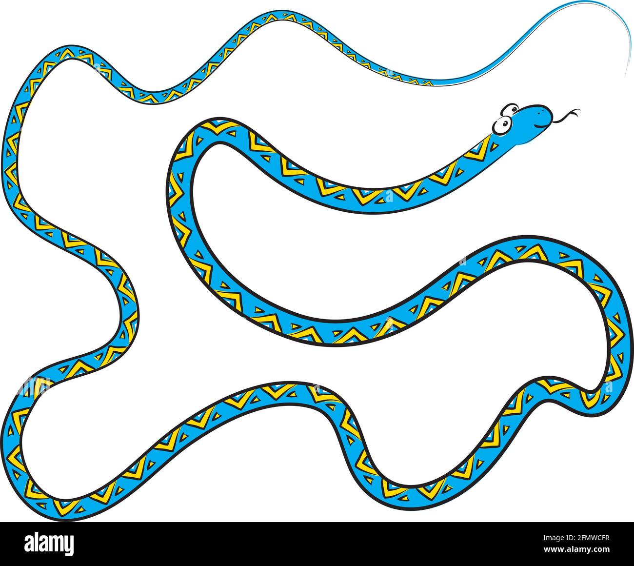 long cartoon snakes