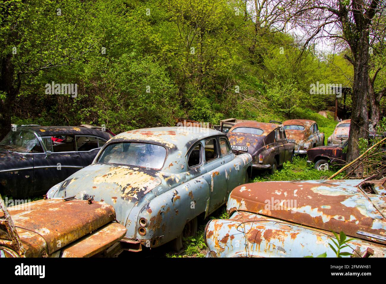 Old Vintage Car And Auto In Georgia Stock Photo Alamy
