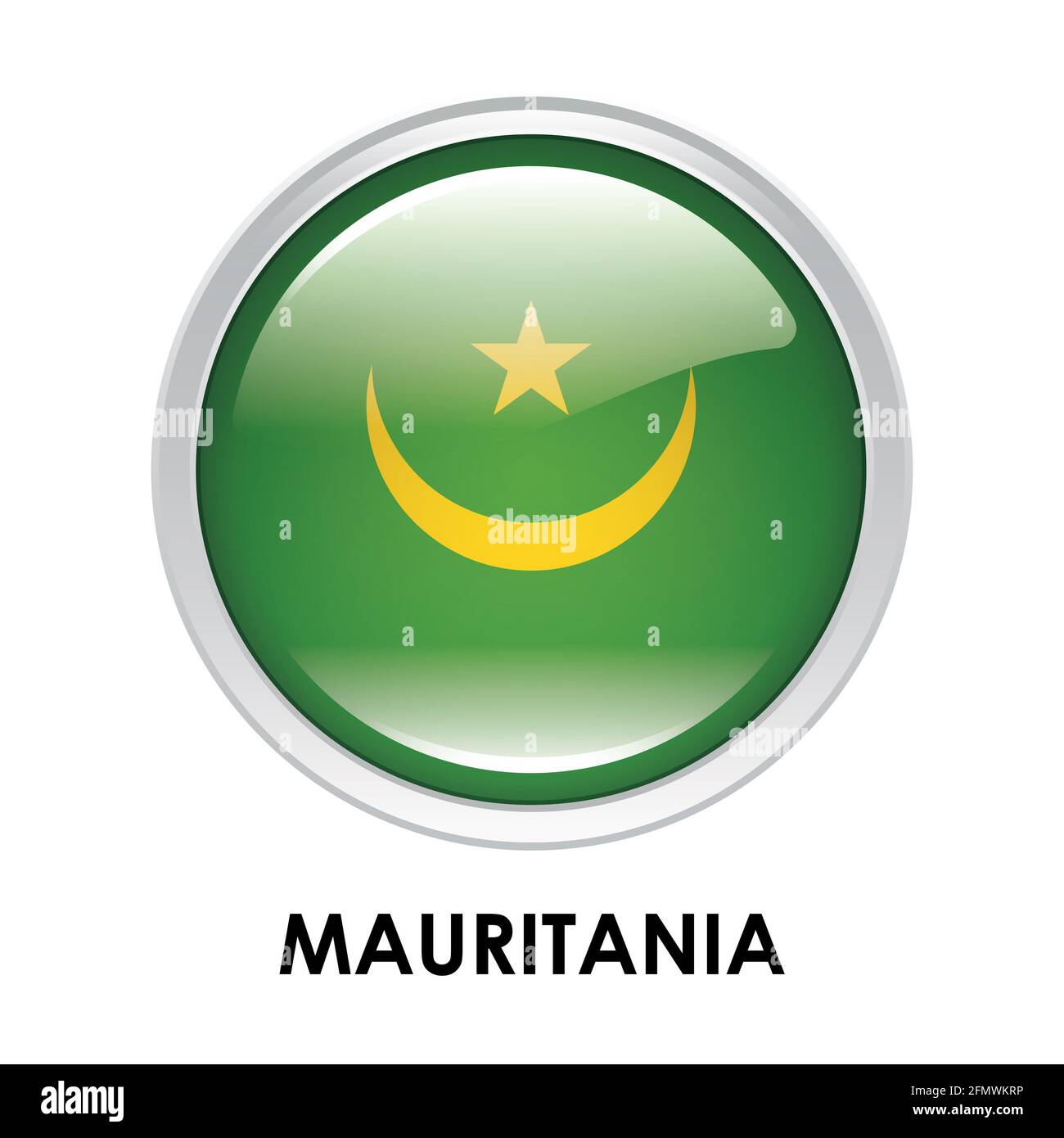 Flag round mauritania hi-res stock photography and images - Alamy