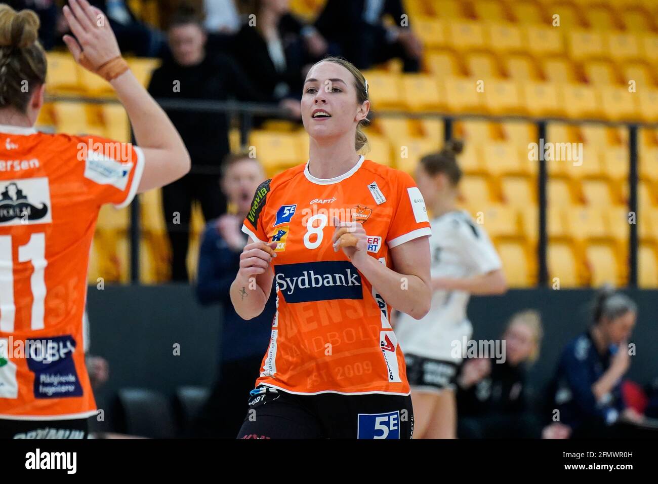Odense, Denmark. 11th May, 2021. Lois Abbingh (8) of Odense Handball seen in the Danish Women's Bambusa Kvindeligaen match between Odense Handball and Team Esbjerg at Sydbank Arena in Odense. (Photo Credit: Gonzales Photo/Alamy Live News Stock Photo