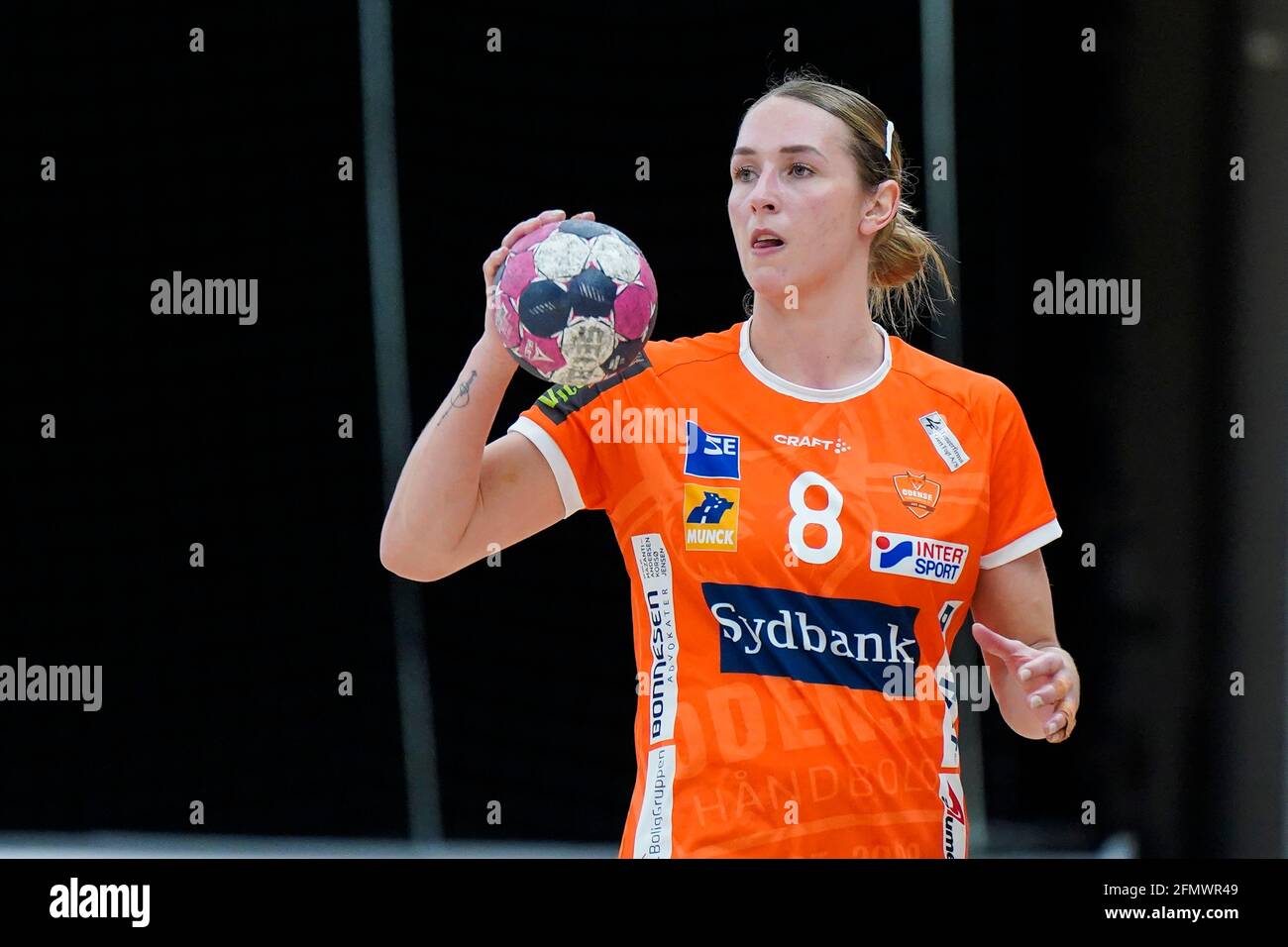 Odense, Denmark. 11th May, 2021. Lois Abbingh (8) of Odense Handball seen in the Danish Women's Bambusa Kvindeligaen match between Odense Handball and Team Esbjerg at Sydbank Arena in Odense. (Photo Credit: Gonzales Photo/Alamy Live News Stock Photo