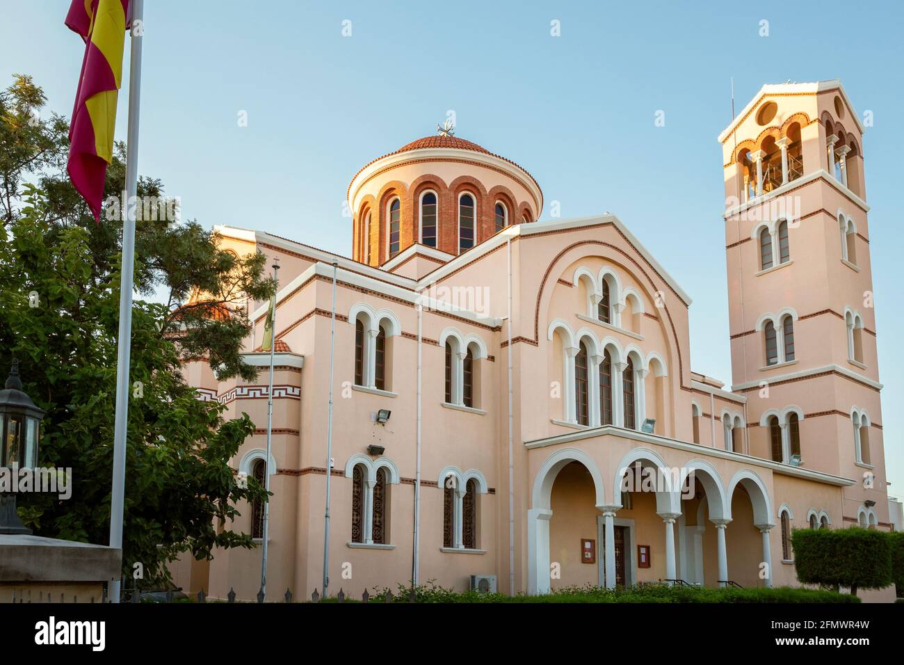 Landmark building in old town of Limassol, Cyprus Stock Photo