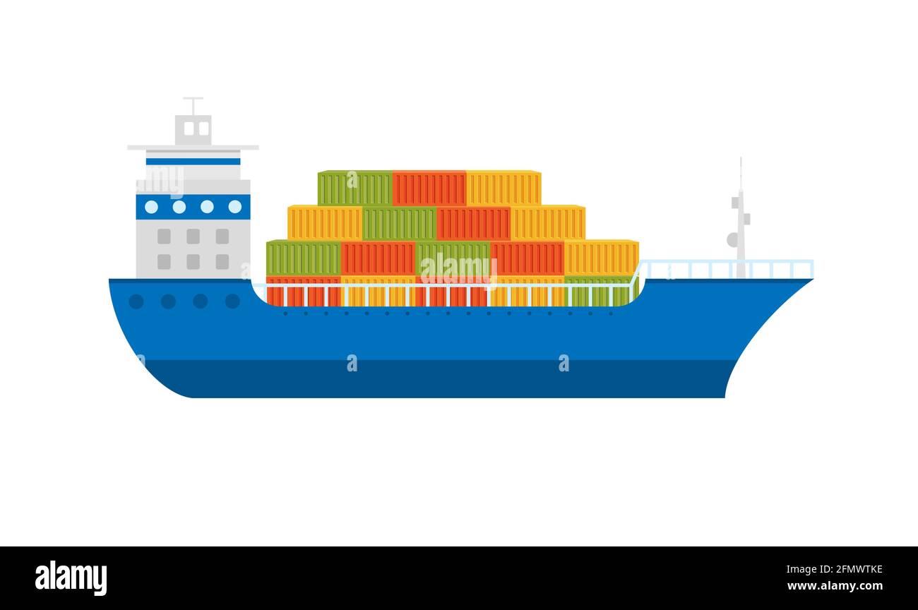 cargo barge icon logo vector illustration. large cargo ships symbol  template for graphic and web design collection 10576758 Vector Art at  Vecteezy