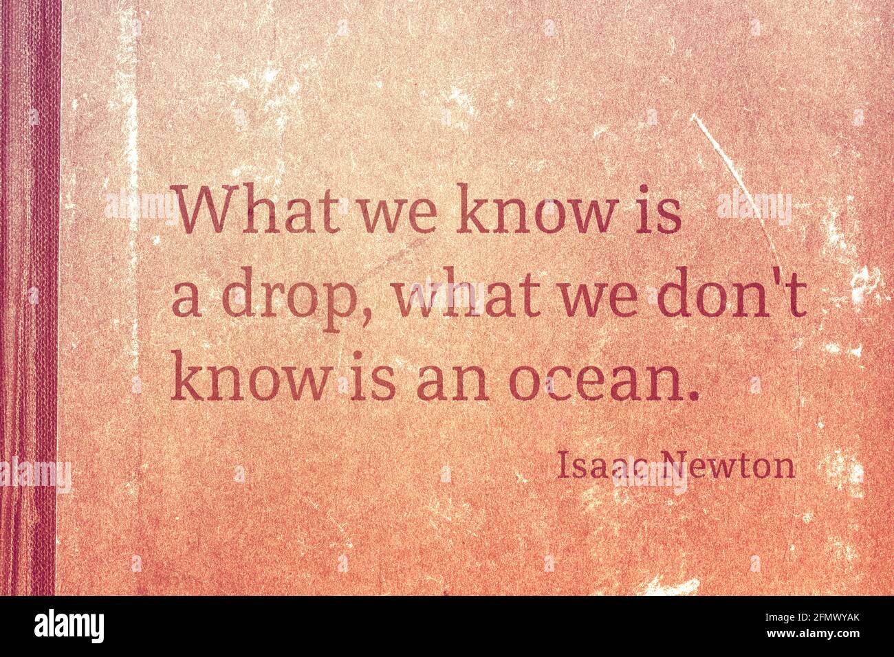 What we know is a drop, what we don't know is an ocean - famous English ...