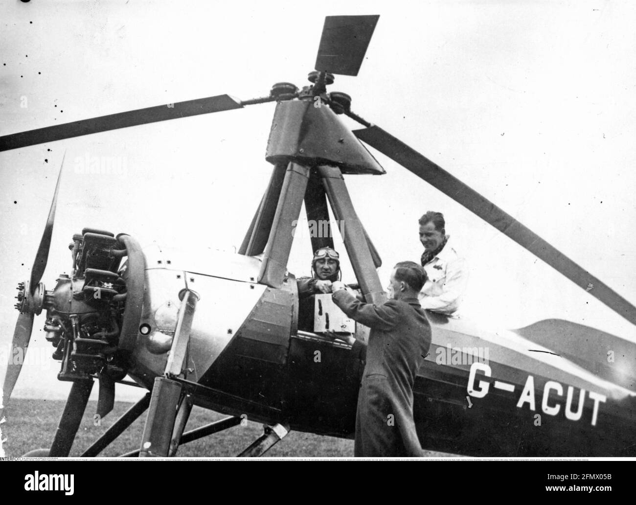 transport / transportation, aviation, gyrodyne, compound gyroplane, Avro 671 Rota Mk 1, ADDITIONAL-RIGHTS-CLEARANCE-INFO-NOT-AVAILABLE Stock Photo