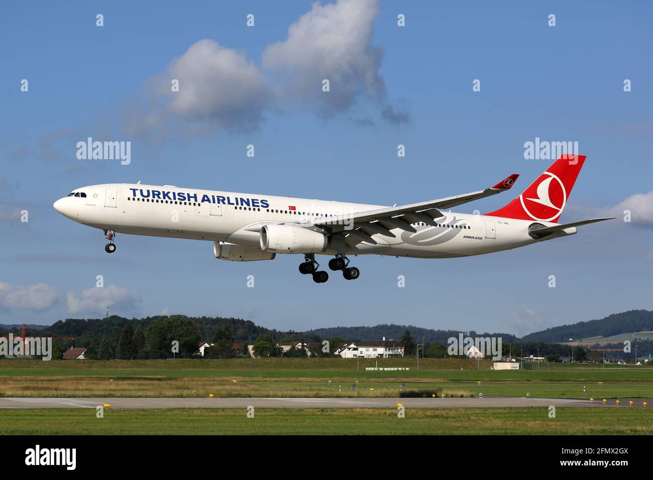 Zurich, Switzerland – 29. July 2016: Turkish Airlines Airbus A330-300 at  Zurich airport (ZRH) in Switzerland. Airbus is an aircraft manufacturer  from Stock Photo - Alamy
