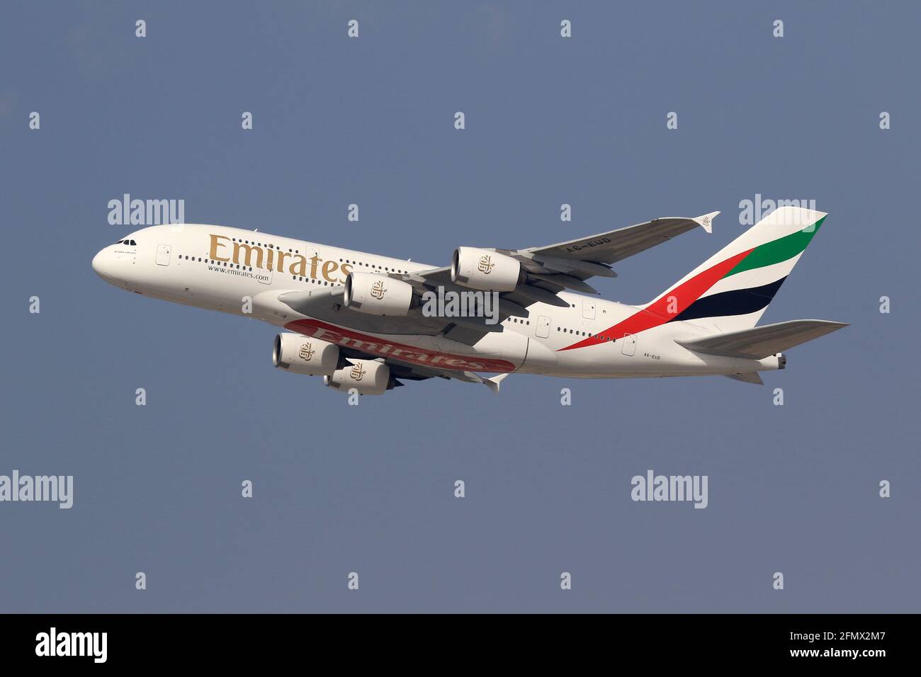 Dubai, United Arab Emirates 6. March 2017 Emirates Airbus A380