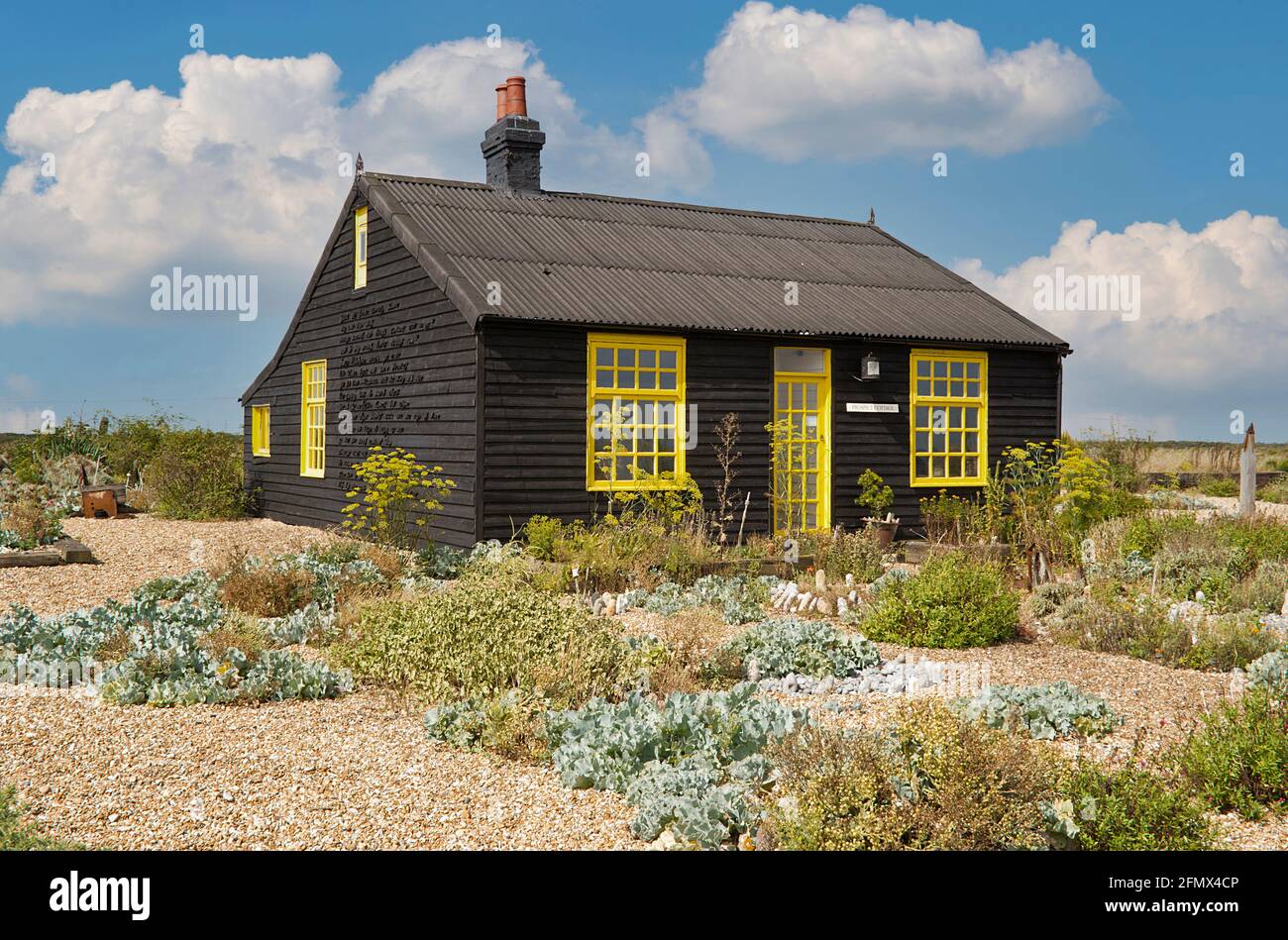 Derek Jaman,Artist,Beach Garden,Prospect Cottage,Dungeness,Kent,England Stock Photo