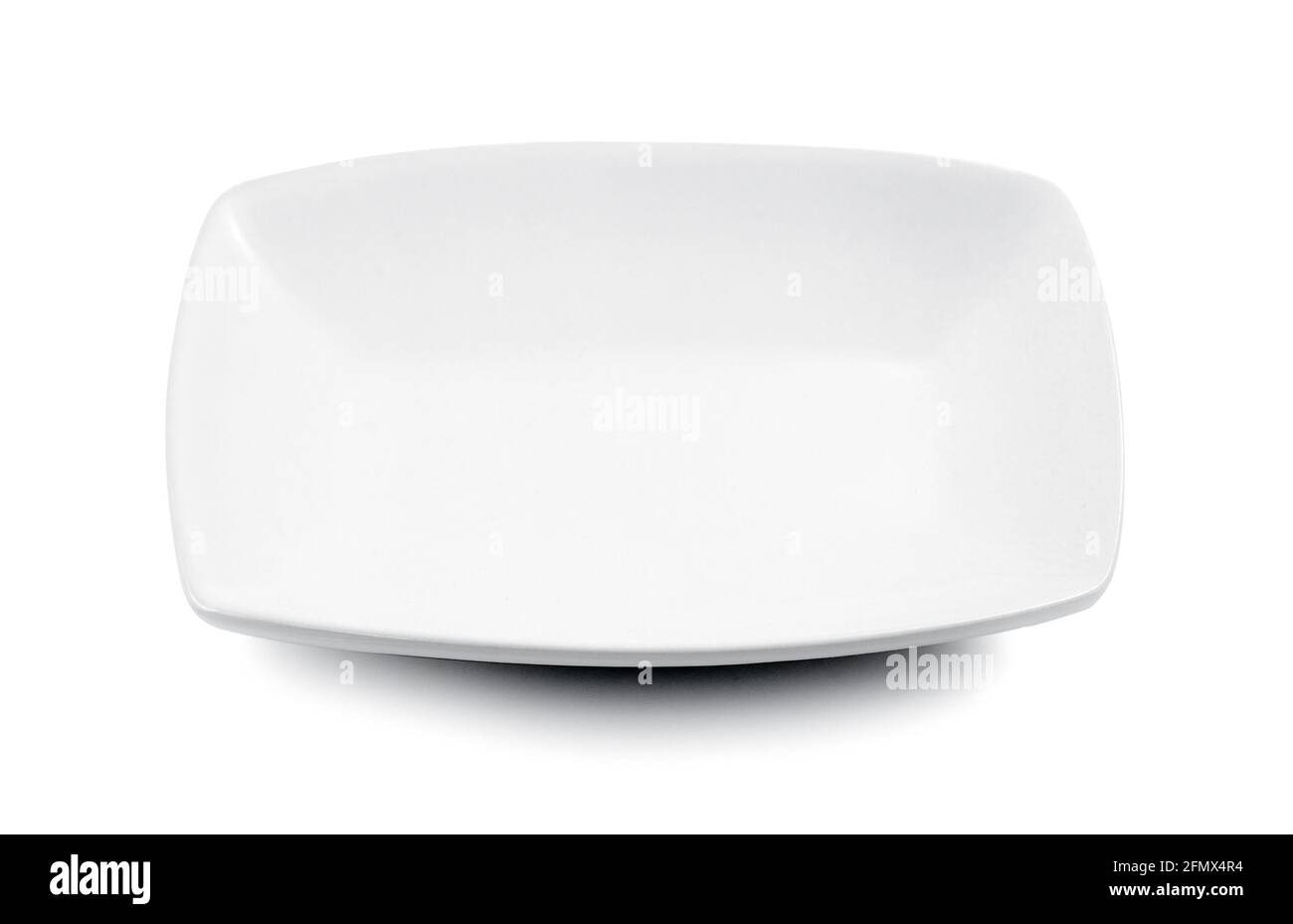 white plate isolated on white background Stock Photo - Alamy