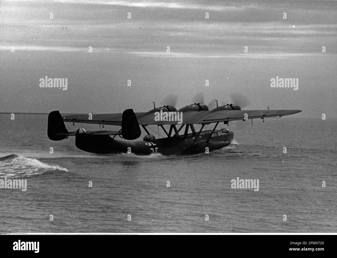 transport / transportation, aviation, military aircraft, flying boat Dornier Do 24 of the German Luftwaffe (German Air Force), EDITORIAL-USE-ONLY Stock Photo
