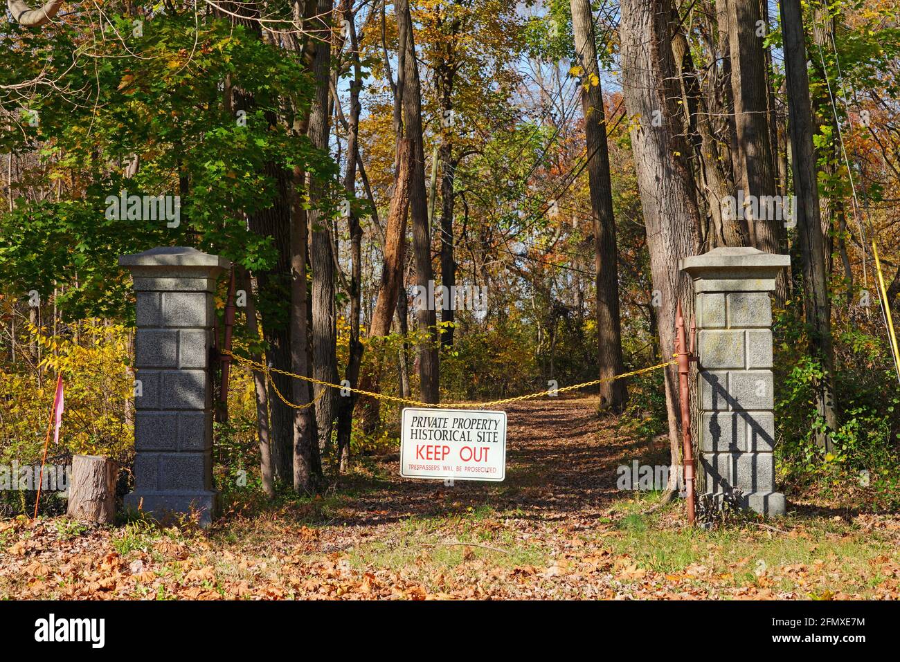 BORDENTOWN, NJ 7 NOV 2020 View of the historic entrance to Point