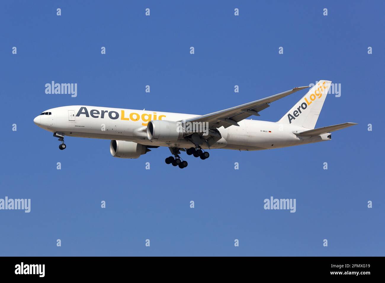 Dubai, United Arab Emirates 7. March 2017 AeroLogic Boeing 777