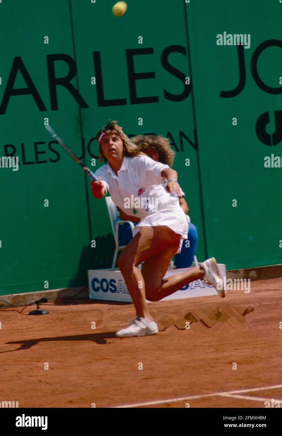 Italian tennis player Laura Garrone, European Open, Geneva 1990 Stock