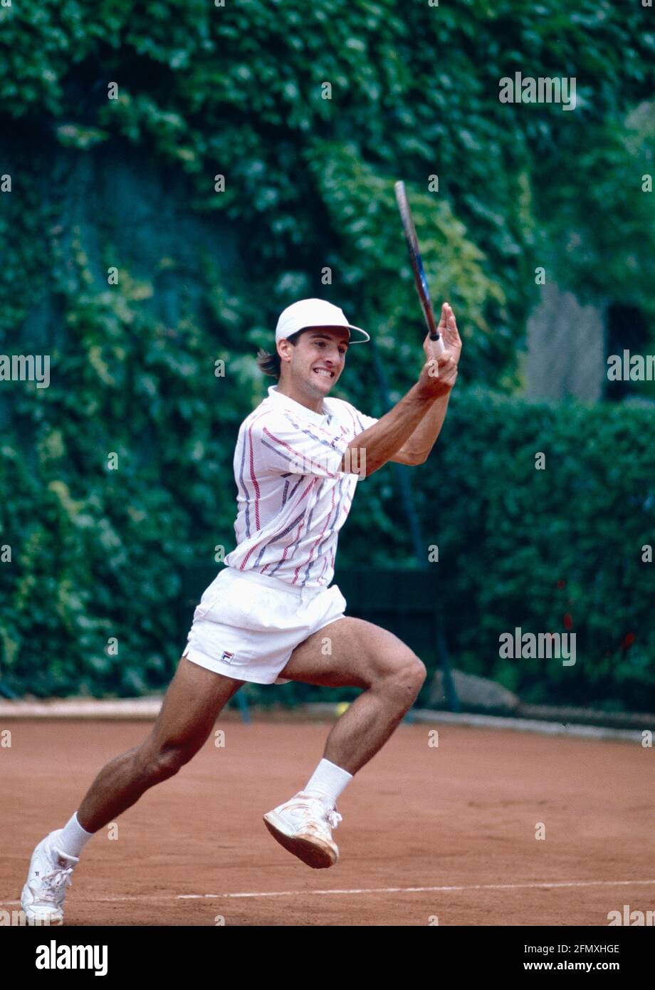 Italian former tennis player and TV commentator Giorgio Galimberti,  Bonfiglio, Milan 1994 Stock Photo - Alamy