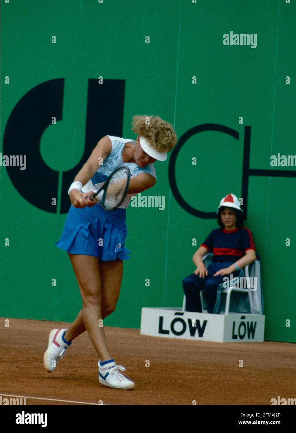 Argentinian tennis player Bonnie Gadusek, European Open, Lugano 1985