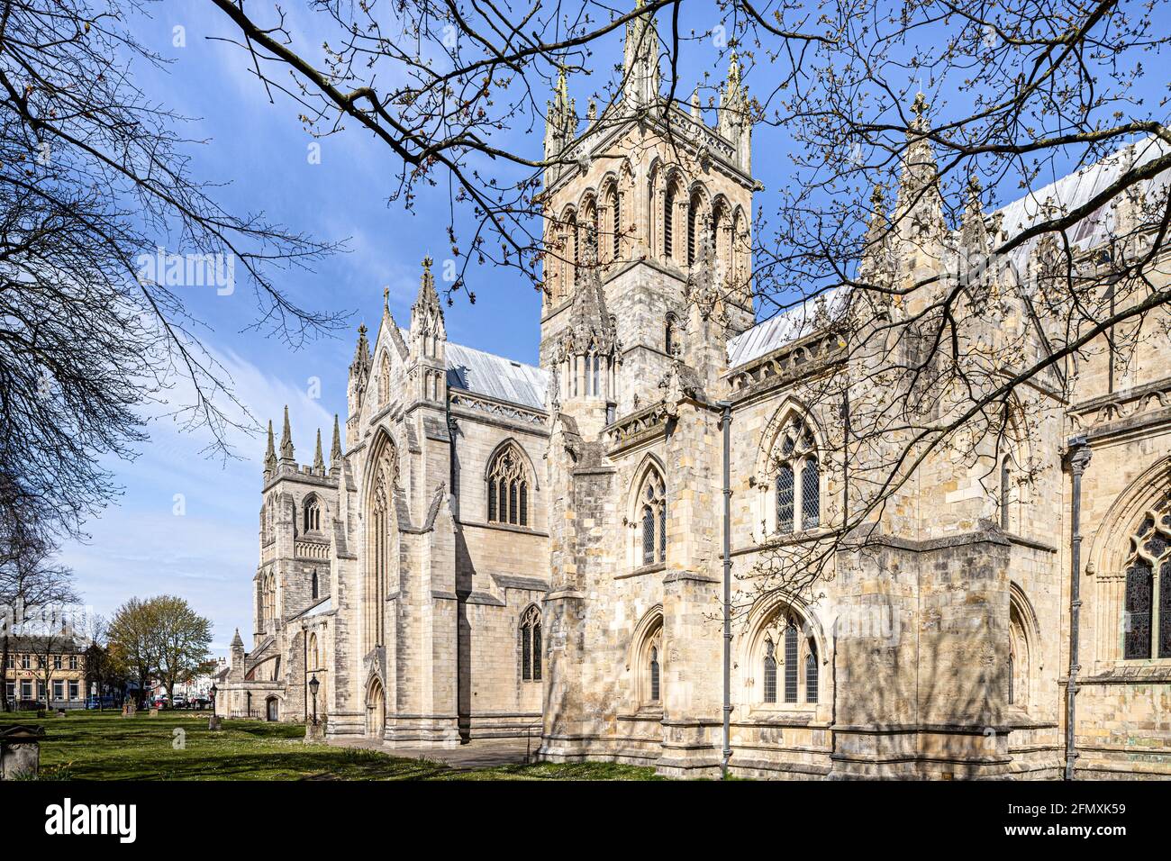 Selby Abbey, Selby, North Yorkshire, England UK Stock Photo